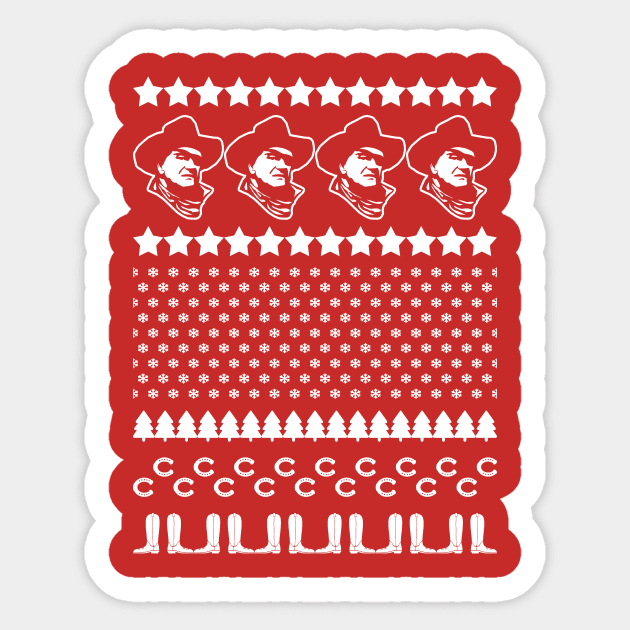 Rooster Christmas Jumper Pattern Sticker by robotrobotROBOT